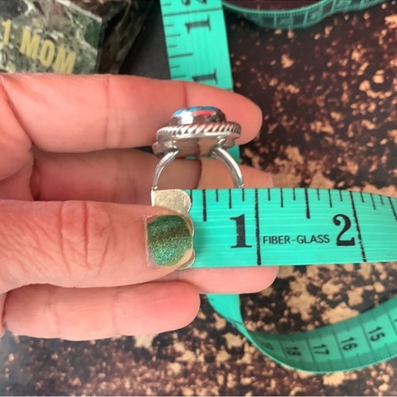 Vintage silver turquoise ring - Picture 10 of 10